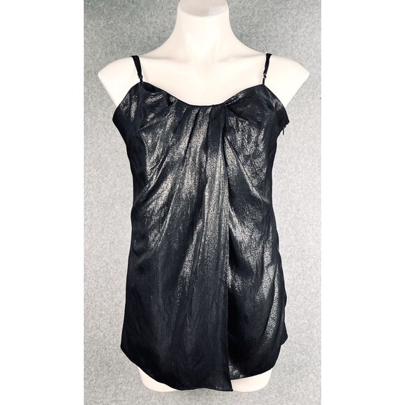 Laundry by Design Top Womens Large Black Metallic Cami Tank NWT Party Wear - Picture 2 of 16